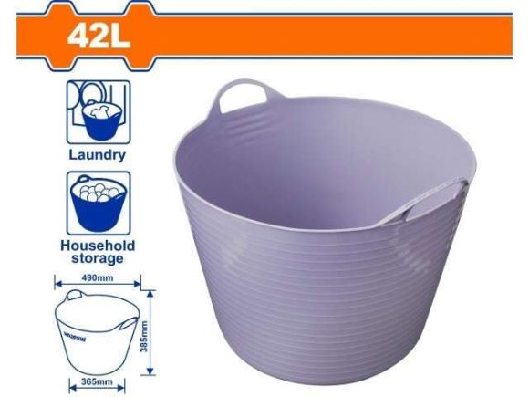Imagen de Balde De Goma 42L Ideal Construccion Mezclado Binda Wadfow - Ynter Industrial