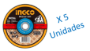 Imagen de 5 Disco corte metal 7" x 1.6mm (180X1.6mmX22,2mm) Ingco-Ynter Industrial