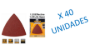 Imagen de Set Papel Lija X20 Delta Triangulo Ingco - Ynter Industrial