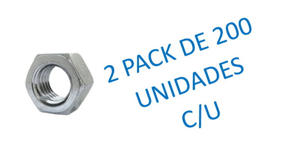 Imagen de Tuerca zinc unc. 1/4 x 200 uni. Patta-Ynter Industrial