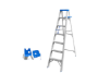 Imagen de Escalera Pintor 7 Esc 150Kg C/Bandeja Alum Wadfow - Ynter