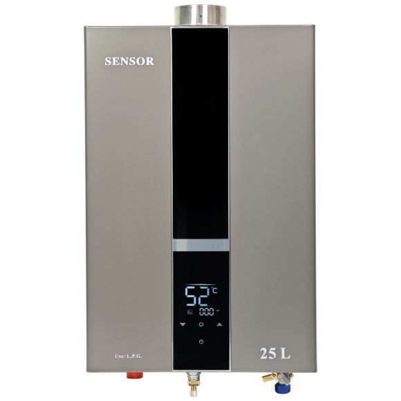 Imagen de Calefon a Gas Sensor 25Lts Tiro Forzado Digital Interior-Ynter