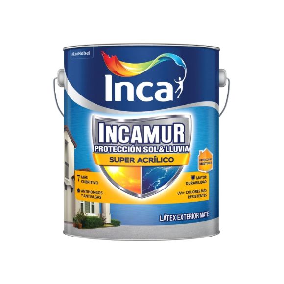 Imagen de Incamur Latex Exterior Blanco Mate X 4Lts - Ynter Industrial
