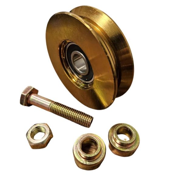 Imagen de Rueda P/ Porton En "V" C/ Ruleman 90MM - Ynter Industrial