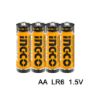 Imagen de Pack x4 pilas alkalinas AA 1.5V Ingco- Ynter Industrial