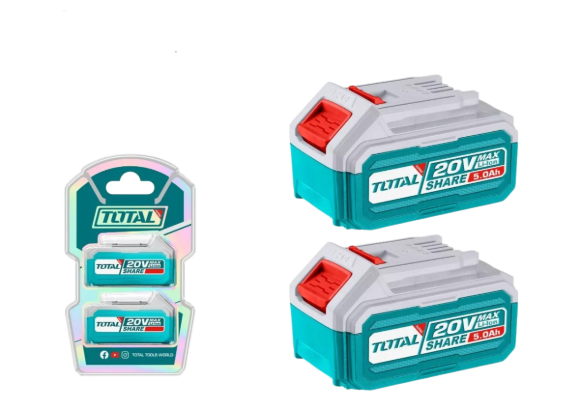 Imagen de Set Baterias 20V Total 5.0 Ah x 2 Unidades - Ynter Industrial