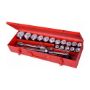 Imagen de Juego Dados 21 Pz 19 A 50mm Enc 3/4" Caja Plast Davidson - Ynter