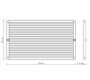 Imagen de Rejilla De Ventilación Fija 35 X 20CM - Ynter Industrial