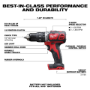 Imagen de Taladro Percutor Milwaukee Brushless 18V C/Bat + Bolso - Ynter Industrial