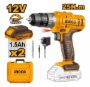 Imagen de Taladro C/ Percutor C/2Bat 1.5Ah Ingco 12V + Maletin- Ynter