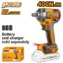 Imagen de Llave De Impacto 1/2" S/Bat Ingco 20V Brushless - Ynter