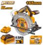 Imagen de SIERRA CIRCULAR A BATERIA BRUSHLESS MOTOR C/CARG X1 BAT X1 INGCO - Ynter
