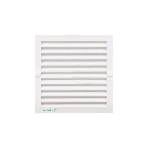 Imagen de Rejilla tapa para ventilación fija c/red anti insectos 12x12