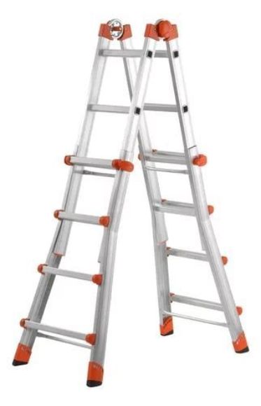 Imagen de Escalera phenomena Italiana Aluminio 4mts Convertible 4+4 - Ynter