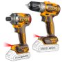 Imagen de Kit atornillador de impacto 20V + atornillador 20V Ingco P20S -Ynter Industrial