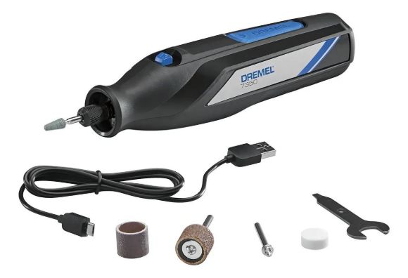 Imagen de MINI TORNO DREMEL INALAMBRICO 4V 7350 C/ 5 ACCS - YNTER