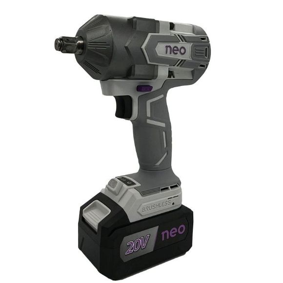 Imagen de Llave De Impacto 1/2" C/Bat 4Ah Neo 20V Brushle 850nm -Ynter