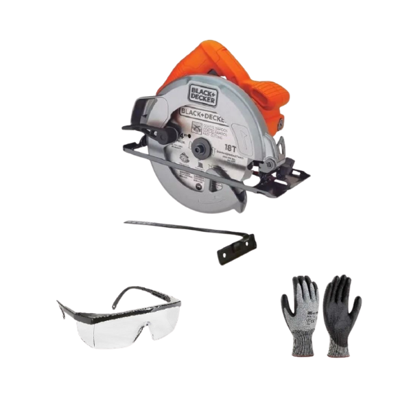 Imagen de Sierra Circular Black & Decker 7¼ 1400w +Protección- Ynter Industrial