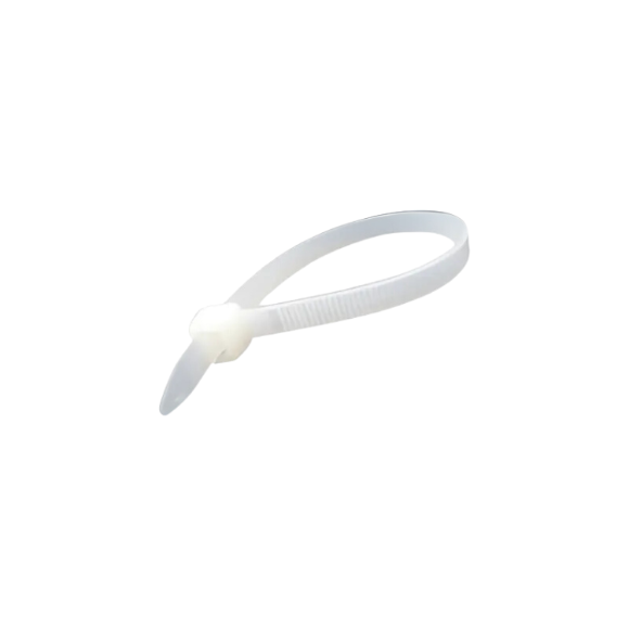 Imagen de Precinto Abrazadera Blanca 4 X 180 Mm Bolsa 100uni - Ynter
