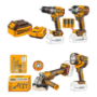 Imagen de Combo Ingco 4 Pzas C/2 Bat 4Ah 20V + Accesorios - Ynter