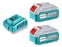 Imagen de 2 Bat Litio Ion 5.0Ah + Cargador Rápido 4A 20v Total - Ynter