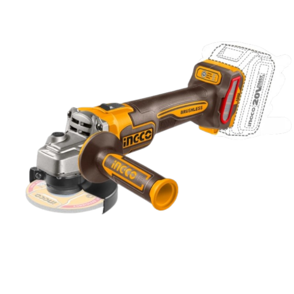Imagen de Amoladora 4 1/2" S/ Bat  20V Brushless Ingco - Ynter