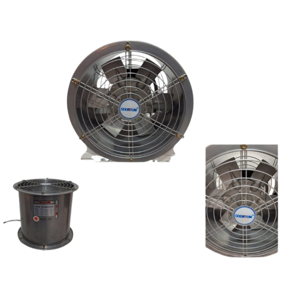 Imagen de Extractor Aire 300MM Aluminio P/Parrillero Alta Temperatura - Ynter