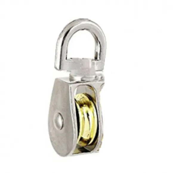 Imagen de Roldana Simple Giratoria Cromada 1" - 25mm - Ynter Industrial