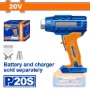 Imagen de Pistola De Calor A Batería 20V P20S 300/550°C 100/200 L/MIN Wadfow - Ynter Industrial
