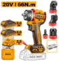 Imagen de Taladro Atornillador Multicabezal 4 EN 1 A Batería 20V Con 2 Baterías 2.0AH + Cargador + Accesorios + Valija Ingco - Ynter Industrial