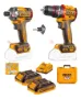 Imagen de Kit atornillador de impacto 20V + atornillador 20V Ingco P20S -Ynter Industrial