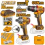 Imagen de Kit atornillador de impacto 20V + atornillador 20V Ingco P20S -Ynter Industrial