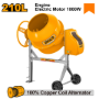 Imagen de Hormigonera 210 L 1000 W 1,4 HP Ingco - Ynter Industrial